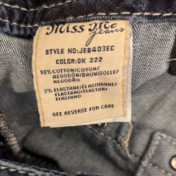 Miss Me jeans mid-rise easy crop size 32 - Picture 3 of 3